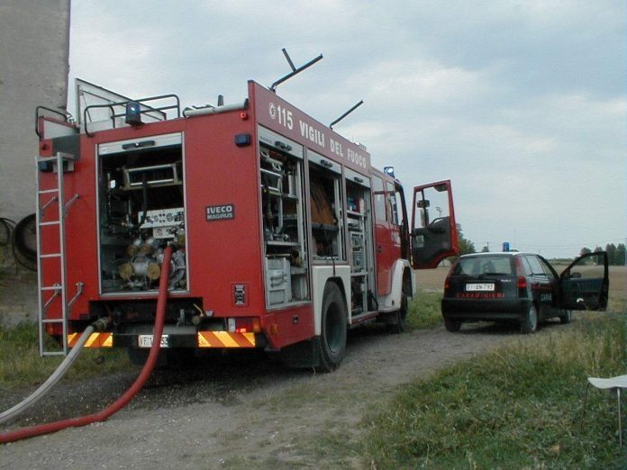 Sul posto i vigili del fuoco di Castiglione e Mantova